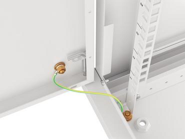 Комуникационен шкаф Lanberg rack cabinet 19' wall-mount 6U/600x600 for self-assembly with metal door grey (flat pack)