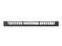 Пач панел Lanberg patch panel blank 24 port 1U with organizer for keystone modules, black