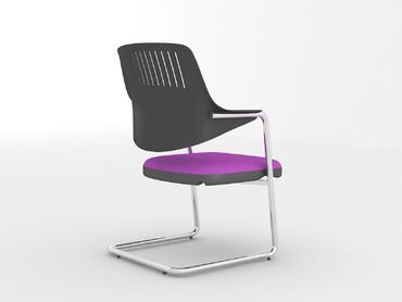 Посетителски стол МАДАРА P 5006-снимка отстрани