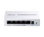 Комутатор Asus Business 5Port Smart Managed Switch PoE+,ExpertWiFi EBP15, 4 ports PoE+, 60W, VLAN, QoS, Port Mirroring, wall mounting,White