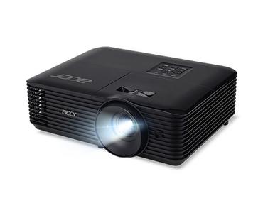 Мултимедиен проектор Acer Projector X1128i, DLP, SVGA (800 x 600), 4500 ANSI Lm, 20 000:1, 3D, Auto keystone, included wifi dongle, 24/7 operation, Wifi, HDMI, VGA in, RCA, RS232, Audio in/out, DC Out (5V/1A), 3W Speaker, 2.7kg, Black+Acer T82-W01MW 82.5'
