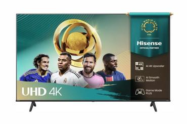 Телевизор Hisense 43' A6Q, 4K Ultra HD 3840x2160, DLED, DFA, Precision Colour, HDR 10+, HLG, Dolby Vision,Light sensor, Smart TV, WiFi, BT, AnyView Cast, Gaming Mode, 1xHDMI2 eArc, 3xHDMI, 2xUSB, LAN, CI+, DVB-T2/C/S2, Black