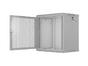 Комуникационен шкаф Lanberg rack cabinet 19' wall-mount 12U/600x450 with perforated door grey (flat pack)