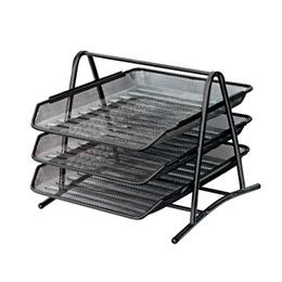 Хоризонтална поставка тройка мрежа черна