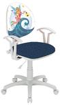 Детски стол МОРСКА ФЕЯ- снимка отпред, бял полипропилен