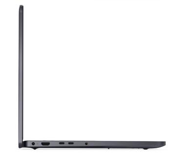 Лаптоп Dell Pro 16 PC16250, Intel 5 120U (10 cores, up to 5.0 GHz), 16' FHD+(1920x1200) 300nits AG, 8 GB: 1x8 GB, DDR5, 5600 MT/s, 512 GB TLC SSD, Intel Graphics, FHD HDR IR Cam and Mic, Wi-Fi 6E, FPR, Backlit Kb, Win11 Pro, Magnetite, 3Y PS