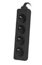 Разклонител Lanberg power strip 1.5m, 4 sockets, french quality-grade copper cable, black