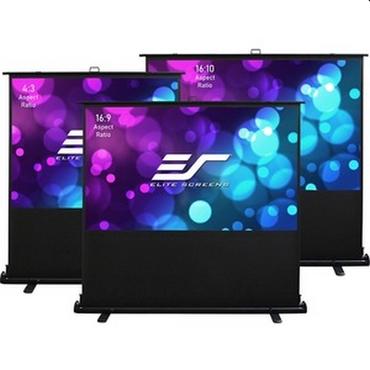 Екран Elite Screen F84XWH2, 84' (16:9),Kestrel Tab-Tension Floor-up CLR , 186 x 105 cm, MaxWhite, Black