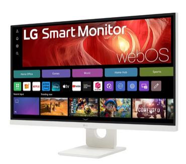 Монитор LG 27U731SA-W, 27' IPS Smart webOS23, 5ms, 1000:1, 350cd/m, FHD 3840 x 2160, ThinQ, DCI-P3 90%, HDR 10, HDMI, USB Type-C , Bluetooth, Speacers 5W x 2, Tilt, White