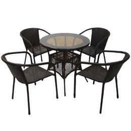 Ратанов комплект кафяв ВЕСЕЛА V