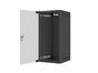 Комуникационен шкаф Lanberg rack cabinet 10' wall-mount 12U/280x310 (flat pack) with glass door black