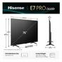 Телевизор Hisense 75' E7Q Pro, 4K Ultra HD 3840x2160, QLED, Quantum Dot, 144Hz, HDR 10+ adaptive, HLG, Dolby Vision, Hi-Concerto,Dolby Vision Atmos, Smart TV, WiFi 5GHz, WiFi Direct,Light Sensor, BT, Anyview Cast, 4xHDMI, 2xUSB, LAN, CI+, DVB-T2/C/S2, Bla