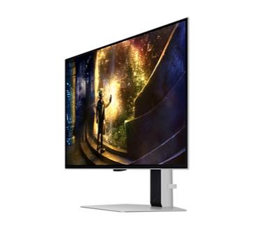 Монитор Samsung 27DG610 27' Odyssey G6 Smart, OLED, 240 Hz, 1 ms GTG, 2560x1440, DP 1.4, 2xHDMI 2.1, 2xUSB, Wi-Fi, Bluetooth, Tizen, Silver