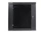 Комуникационен шкаф Lanberg rack cabinet 19'' wall-mount 12U / 600x450 for self-assembly (flat pack), black
