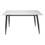Трапзна маса ДЕАНА- черни крака, бял плот