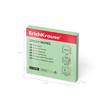 Самозалепващи листчета 75х75мм зелен пастел