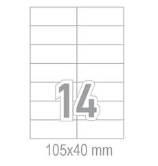 Самозалепващи етикети 105x40 14 бр.