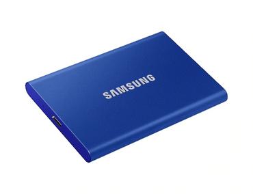 Твърд диск Samsung Portable SSD T7 1TB, Blue
