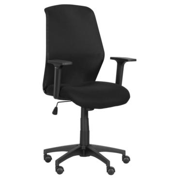 Работен стол ЗЛАТАН-снима отстрани,черен цвят