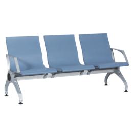 Посетителска пейка BTL- триместна, син цвят