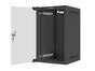 Комуникационен шкаф Lanberg rack cabinet 10' wall-mount 9U / 280x310 for self-assembly (flat pack), black