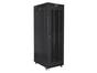 Комуникационен шкаф Lanberg rack cabinet 19' free-standing 37U/800x1000 (flat pack) with glass door lcd black v2