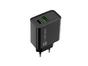 Адаптер Natec USB Charger Ribera 1X USB-A + 1X USB-C 20W, Black