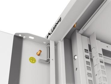 Комуникационен шкаф Lanberg rack cabinet 19' wall-mounted 4U 600 fast assembly (flat pack) grey