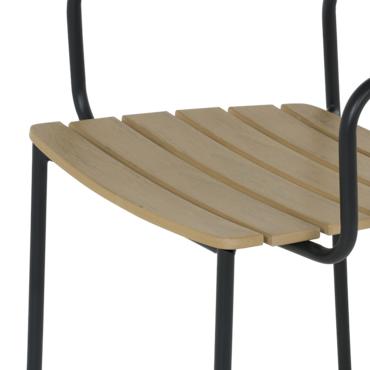 Градински стол ЙОВАН- седалка имитираща естествено дърво