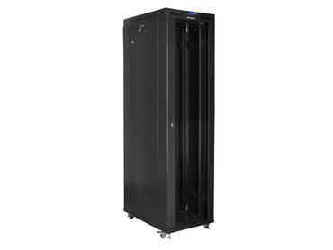 Комуникационен шкаф Lanberg rack cabinet 19' free-standing 47U/800x1000 (flat pack) with glass door lcd black v2