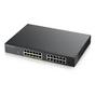 Комутатор Zyxel GS1900-24, 24-port GbE L2, 12 Port PoE Smart Switch, rackmount, 130 Watt