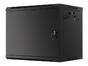 Комуникационен шкаф Lanberg rack cabinet 19' wall-mount 9U/600x450 for self-assembly with metal door  black (flat pack)