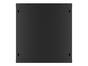 Комуникационен шкаф Lanberg rack cabinet 19' wall-mount 12U/600x600 for self-assembly with metal door black (flat pack)