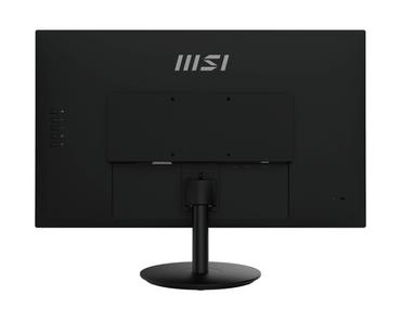 Монитор MSI PRO MP271A, 27', 1ms, 100Hz, IPS, 1920x1080 (FHD), 16:9, FLAT, Display Kit App, Adaptive-Sync, EyesErgo, Less Blue Light, 108% SRGB, AG, 300 nits, 1000:1, DP(1.2a), HDMI 1.4b, VGA, Line-in, Speakers 2x2W, Tilt, VESA, Black, 3.9kg