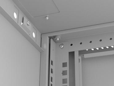 Комуникационен шкаф Lanberg rack cabinet 19' wall-mount 4U/540x350 (flat pack) with glass door grey