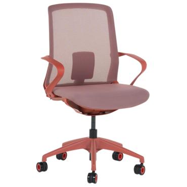 Работен стол Ирини -червен, снимка отпред