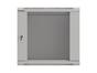 Комуникационен шкаф Lanberg rack cabinet 19' wall-mount 9U/540x350 (flat pack) with glass door grey