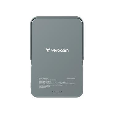 Външна батерия Verbatim Charge 'n' Go Power Bank with Stand Magnetic Wireless 10000mAh Grey