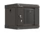 Комуникационен шкаф Lanberg rack cabinet 10' wall-mount 4U/300x300 (flat pack) with glass door black