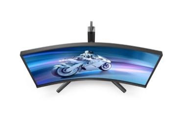 Монитор Philips Evnia 27M2C5500W, 27' Curved 1000R, Fast VA, WLED, 2560x1440@240Hz, 1ms GtG, 0.5ms MPRT, 400cd m/2, 3000:1, Mega Infinity DCR, Adaptive Sync, FlickerFree, LowBlue Mode, Tilt, Height Adjust, Swivel, 2xHDMI, 2xDP, USB hub