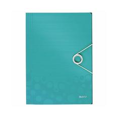 Папка с ластик и 3 капака Leitz WOW тюркоаз