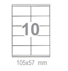 Самозалепващи етикети 105х57 10 бр.