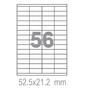 Самозалепващи етикети  Fleks Ko A4 52.5x21.2 56 бр