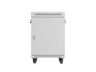 Комуникационен шкаф Lanberg rack cabinet 19' free-standing 15U/600x600 (flat pack) with glass door lcd grey v2