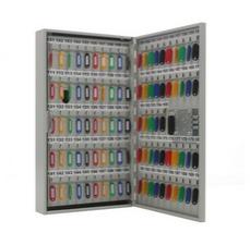 Табло за ключове KL 195 броя - с ел. заключване, снимано отпред, сиво, с наредени ключове вътре