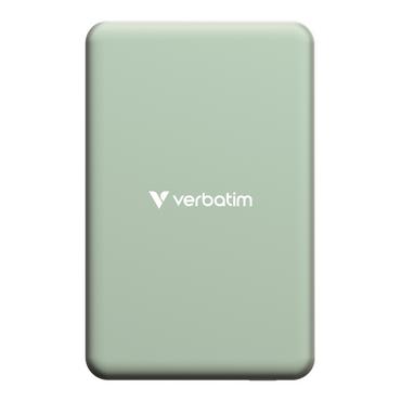 Външна батерия Verbatim Charge 'n' Go Essentials Power Bank Magnetic Wireless 10000mAh Green