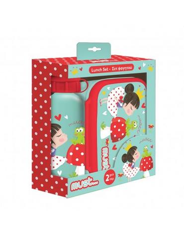 Кутия за храна и бутилка за вода Princess and Frog