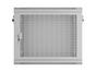 Комуникационен шкаф Lanberg rack cabinet 19' wall-mount 9U/600x450 with perforated door grey (flat pack)