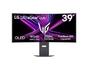 Монитор LG 39GX900A-B, 39', OLED UltraGear 21:9 Curved, 0.03 ms, WQHD (3440x1440), 240Hz, HDR 10, 1500000:1, 250 cd/m2, DCI-P3 98.5%, VRR, Free-sync, G-Sync, USB-C, PD 65W, HDMI, DP, PBP, Speakers 7Wx2, LG Switch, Height, Swivel, Tilt, Black