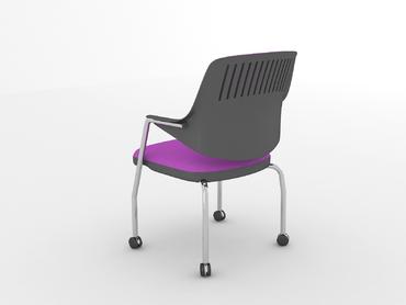 Посетителски стол МАДАРА P 5003- мека седалка и облегалка